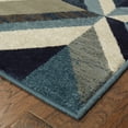 thumbnail image 2 of 9' x 12' Blue Grey Machine Woven Geometric Indoor Area Rug, 2 of 3