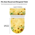 thumbnail image 6 of HELLHERO Fashion for Bathroom Fits All Toilet Shapes Toilet Cover Set Soft Adjustable Non-Slip Yellow Pattern, 6 of 6
