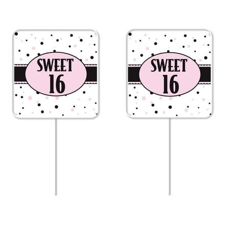 Amscan Sweet Little Cupcake - Sweet 16 Cupcake Picks 24 Pack