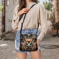 thumbnail image 5 of Kuiaobaty Butterfly Mushroom Print Crossbody Bag for Women, Medium Size Vegan Leather Shoulder Handbag Crossbody, Multi Pockets Sling Purse with Adjustable Strap for Travel, 5 of 7