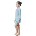 thumbnail image 7 of Swimsuit for Girls Girl's Full Coverage Long Sleeve Rash Guard Swimsuits with Skirt Baby Bathing Suit Girl Grey 2-3 Years, 7 of 7