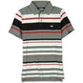 thumbnail image 1 of Ecko Unltd. Polo de rugby a rayas Liberty Bell para hombre, gris, grande, 1 of 1