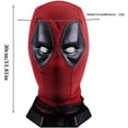thumbnail image 2 of Guvpev Daedpool Mask - Superhero Wade Winston Wilson Cosplay Mask Full Face Helmet Handmade Halloween Cosplay Costume Accessory Daedpool Mask for Kids, Teens & Adults Cosplay, 2 of 14