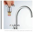 thumbnail image 3 of 2 Pcs Poignée de Robinet en Argent en Forme de Croix Remplacement pour Évier de Cuisine Facile à Installer, 3 of 7