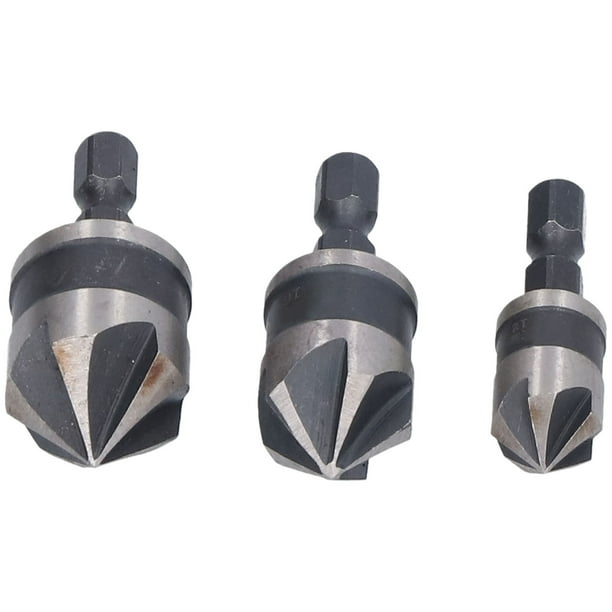 Chamfer Drill Bit, Easy Installation Fast Chip Removal Hex Shank