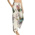thumbnail image 2 of Bingfone Pajamas For Women,Flying Butterflies-1 Pajama Pants With Pockets-Large, 2 of 9