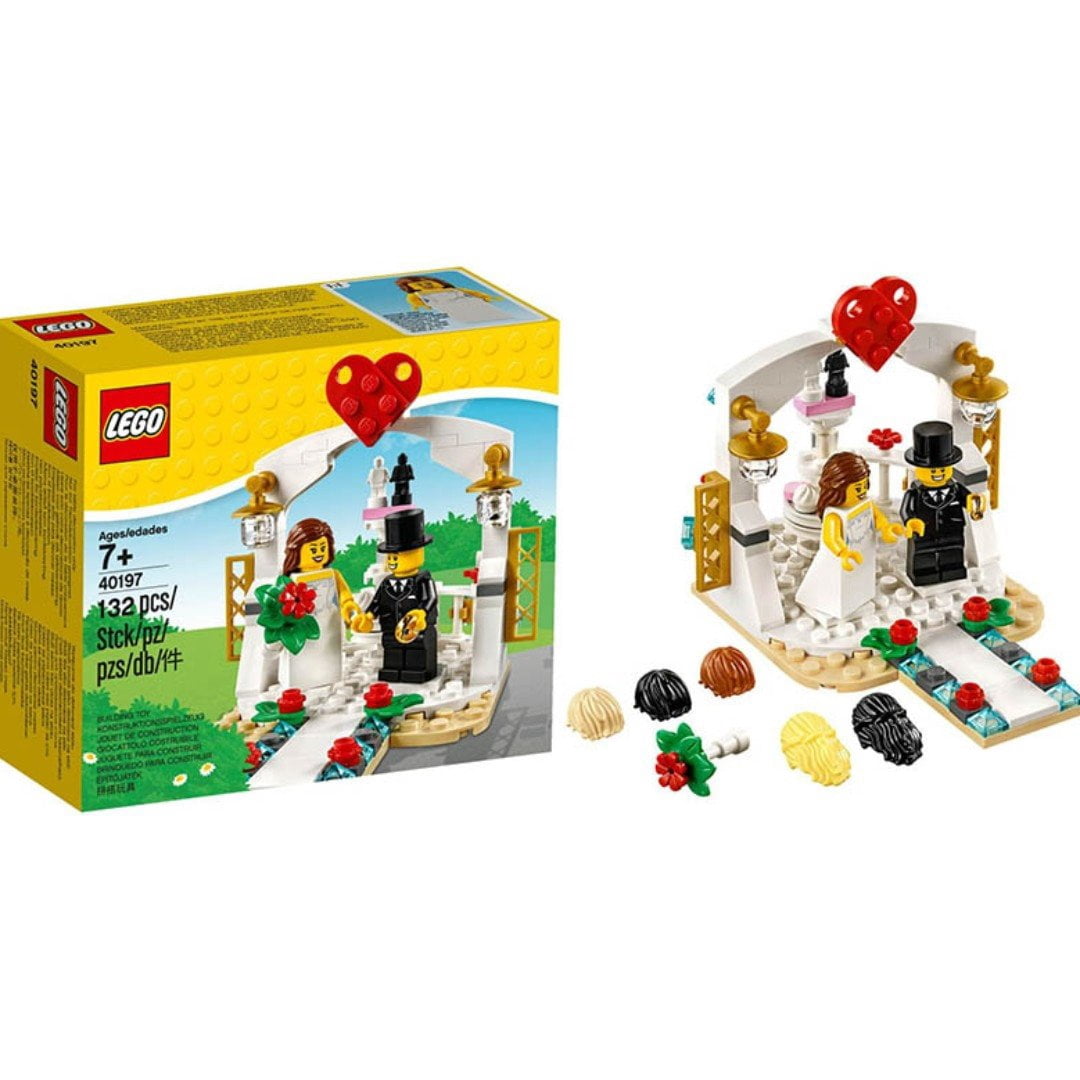 Lego 40197 Wedding Favor Set Bride & Groom 2 Minifigure Cake Topper New with Box