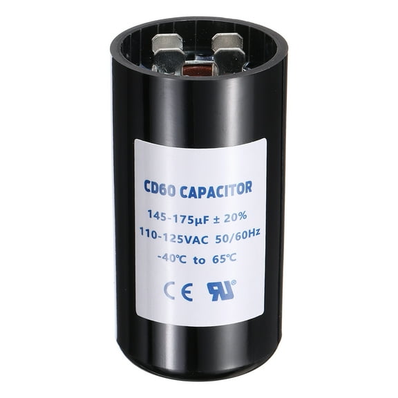 CD60 Capacitor 145-175 UF/Mfd 110-125 VAC 50/60 Hz for Electric Motor Starting