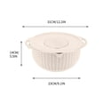 thumbnail image 2 of Strainers & Colanders Aqestyerly Stainless Steel Drainage Basket Cleaning Vegetable and Fruit Rotating Drainage Basket Kitchen Rice Washing and Drainage Tool, 2 of 3
