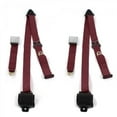 thumbnail image 1 of SafeTBoy  Airplane 3 Point Burgundy Retractable Bucket Seat Belt Kit for Triumph TR250 1961-1976 - 2 Belts, 1 of 1