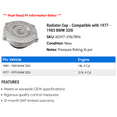 thumbnail image 2 of Radiator Cap - Compatible with 1977 - 1983 BMW 320i 1978 1979 1980 1981 1982, 2 of 2