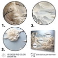 thumbnail image 3 of Designart "Abstract Winter Wonderland Snowy Mountain Peaks II" Landscapes Framed Wall Art Decor - Modern White Abstract Landscapes Living Room Framed Canvas Art, 3 of 6