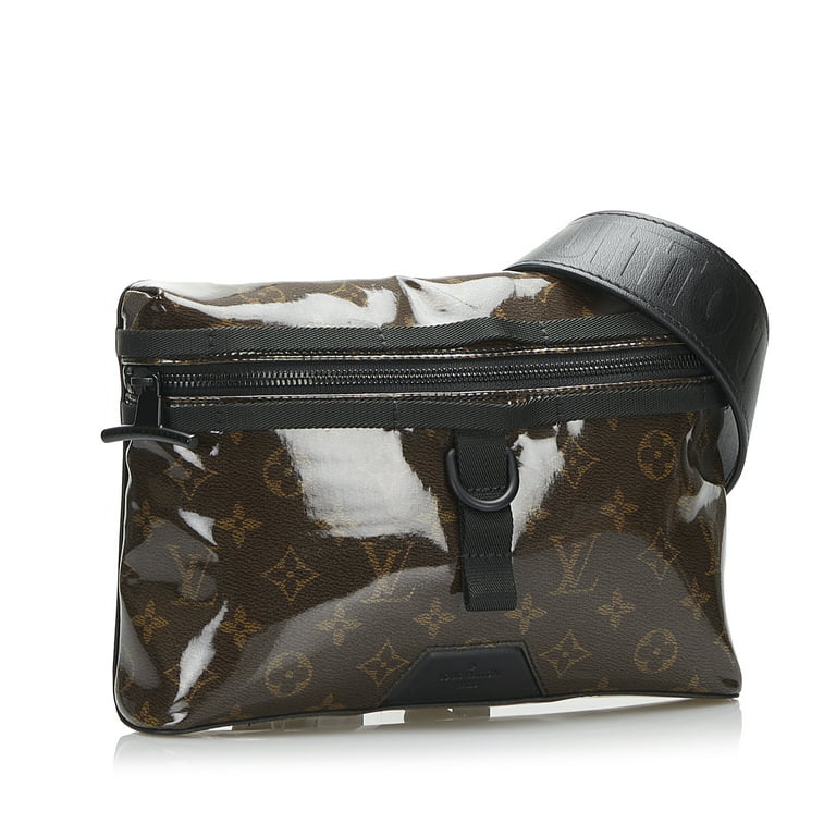 Unisex Pre-Owned Authenticated Louis Vuitton Monogram Glaze Messenger PM Pvc  Plastic Brown Crossbody Bag 