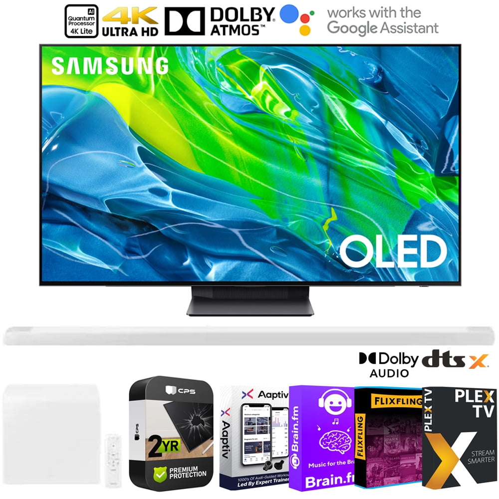 Samsung QN55S95BA 55 inch 4K Quantum HDR OLED Smart TV Bundle with