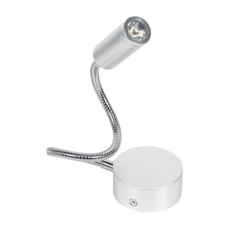 Reading Lamp Wall Hellan AC85-265V 1W/3W Cool/Warm White Led Bed Lamp Reading Working Light With Flexible Gooseneck, Modern Wall Lamp, Led Wall Lamp ()