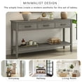 thumbnail image 6 of Harper & Bright Designs Rustic Console Table with Drawer, Contemporary Long Sofa Table Entryway Table with Shelf, Entrance Table for Entryway Hallway Living Room, Gray, 6 of 16