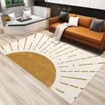 thumbnail image 2 of Boho Sun Area Rug Sunset Modern Abstract Rainbow Mid Century Geometric Large Rugs Indoor Non Slip Machine Washable Breathable Durable Carpet Front Entrance Floor Decor 2x3, 2 of 5