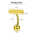 thumbnail image 2 of Designice 14G Belly Button Ring,Gold Navel Rings,Surgical Steel Belly Button Piercing,4 Pcs, 2 of 12