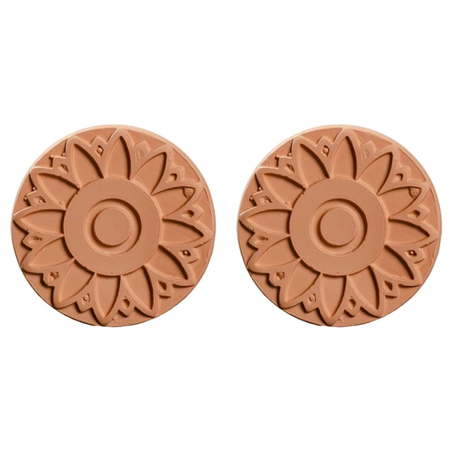 (2-Pack) Kcodviy Natural Preservation Disc Brown Solution Reusable Container Pantry Organization Kitchen Accessory