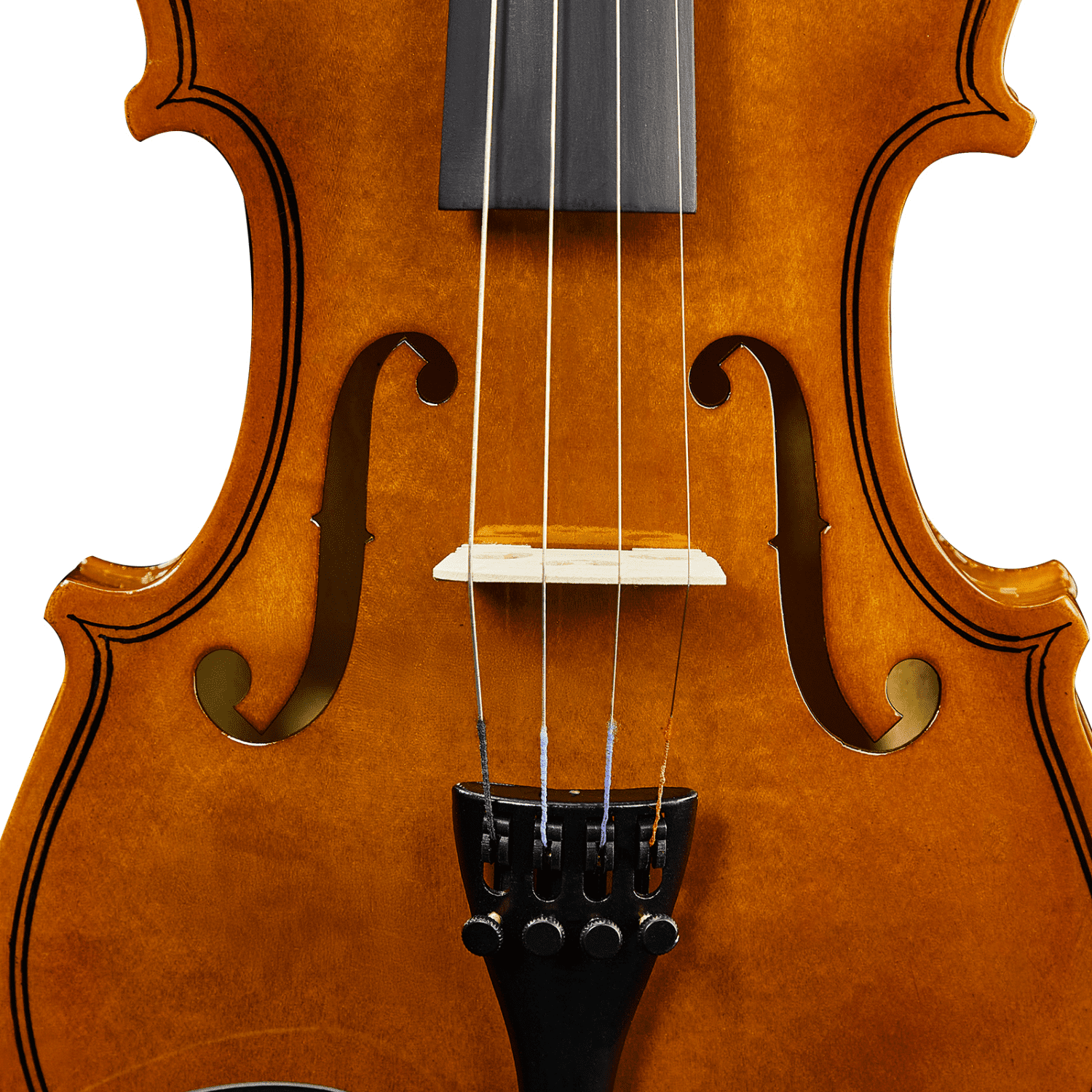 Hassch 3/4 Violin Set for Beginners with Hard Case, Rosin, Shoulder Rest, Bow, Sourdine and Extra Strings, Natural