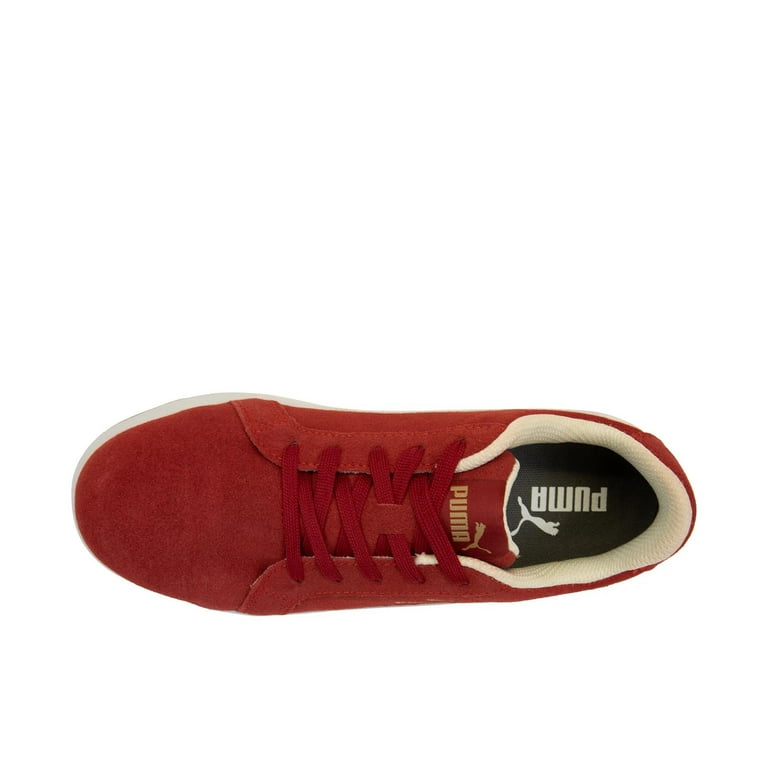 Puma Women s Iconic Suede Composite Toe Low Work Shoe Red 9.5