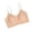 Beige-bras, variant on Thin Cups Bras for Women, Breathable Spaghetti Straps Push up Supportive Cami Bralette, Comfy Summer Spring Daily Lingerie XL