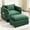 Green, variant on Leumius 55.32*39.76" Oversized Sofa Indoor,Portable ottoman,Boucle Single Sofa Bed with Wider seat,Double deep cushion,Strong wrapping of thick armrests for Living Room,Bedroom,Beige.