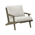 thumbnail image 5 of Saratoga Outdoor Patio Teak Wood Armchair in Weathered Gray White, 5 of 10