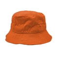thumbnail image 2 of Glory Max Summer Beach Bucket Hat 100% Cotton Sun Visor Fishing Packable Cap Orange, 2 of 5