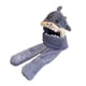 thumbnail image 3 of Gorro de felpa, bufanda, guantes, gorro cálido, cómodo y suave, gorro con orejas de animal, lindo para niños y niñas, para jugar en invierno al aire Azul, 3 of 10