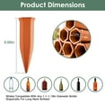thumbnail image 6 of iMounTEK 10pcs Watering Spikes, Automatic Self Watering Stakes for Wine Bottles, Clay Plant Garden Waterers for Vacations, 6 of 10