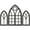 Style B, variant on Threns Gothic Mirrors Wall Decor Easy to Install Versatile Gothic Cathedral Mirrors Pretty Cathedral Arch Frame Mirror Arch Frame Mirror Goth Room Decor for Your Home