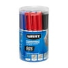 Hart 24 Per Pack (8 Black, 8 Red, 8 Blue) Sharp Tip Markers - Pet Tube