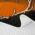thumbnail image 5 of Manfei Rustic Deer Quilt King, Hippie Camo Branches King Coverlet Set, Brown, Black Reversible, 3pcs, 1 Bedspread and 2 Pillowcases, 5 of 7