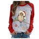 thumbnail image 2 of Pntutb Mujeres Casual Navidad Impresión Raglan Manga Larga Camisas Blusa tops Pntutb Pntutb-2143, 2 of 4