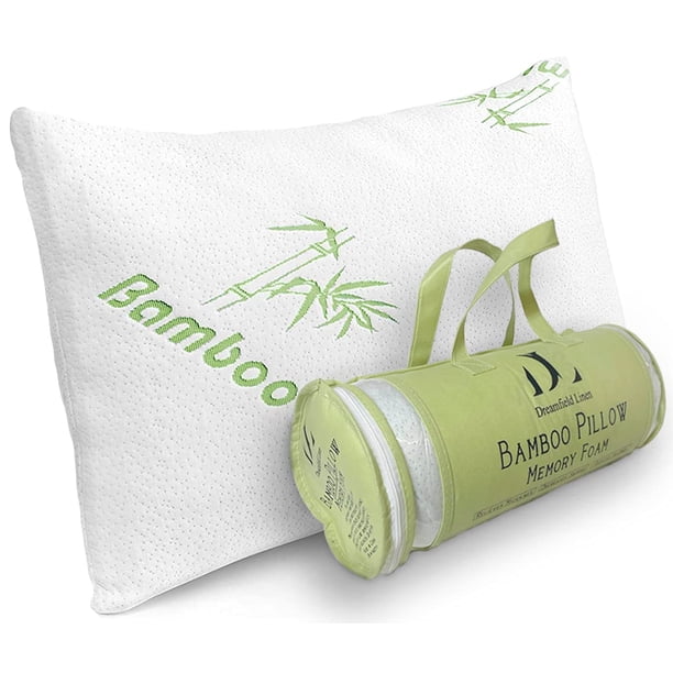 Almohada DreamField de lino viscoelástica de bambú tamaño queen