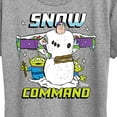 thumbnail image 3 of Toy Story - Snow Command - Women's Short Sleeve Graphic T-Shirt, 3 of 5