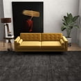 thumbnail image 2 of Harriet Mid Century Modern Furniture Style Gold Velvet Living Room Couch, 2 of 7