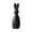 Black, variant on Cute Q-Style Ceramic Easter Bunny – Large White Tabletop Decoration for Coffee Table & Desk (Ceramics)