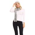 thumbnail image 4 of Sakkas Coline Soft Heather Chunky Cable knit Hat and Scarf Set Warm Cozy Winter - Gray - One Size Regular, 4 of 5