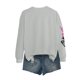 thumbnail image 4 of Pop cazadora para niña Demo-n Hunters Printed Anime Print Long-Sleeved Sweatshirt （Gray）, 4 of 4