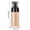 thumbnail image 3 of Full Coverage Foundation Makeup Moisturizing Liquid Foundation Concealer Liquid Color Correcting Liquid Tinted Moisturizer Foundation For Natural Nude Makeup Base Natural 40Ml, Foundation Cream, 3 of 9