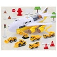 thumbnail image 4 of Construction Trucks Car Toys Set With  Wheel Transport Cargo Airplane, 4 of 6