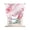 Pink, Rose, White, variant on Green Yellow Floral Tie Up Curtains for Small Windows,Adjustable Rod Pocket Valance 45 Inch Short, Modern Abstract Art Flowers Aesthetic Window Treatment Balloon Roman Blind Shade, 34" x 45"