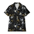 thumbnail image 4 of Work Blouses for Women Office Professional Short Sleeve Tshirts Shirts Graphic Vintage Oversized Button Down Shirts Green, 4 of 5