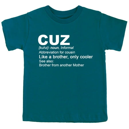 

Cousin Matching T-Shirts and Bodysuits Cuz: Like a Brother Only Cooler Boys Family Fun Outfits Oceanside Shirt 5-6