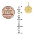 thumbnail image 3 of Ritastephens Sterling Silver or Gold tone San Benito Saint Benedict Medallion Medal Charm Necklace (11mm, 15mm), 3 of 5