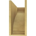 thumbnail image 4 of 9"W x 27"D x 18"H Classic Helena Rough Cedar Woodgrain TimberThane Corbel, Primed Tan, 4 of 6