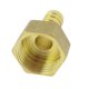 thumbnail image 1 of Conector de manguera recto de latón con rosca hembra de 20 mm para tubo de 10 mm, 1 of 2