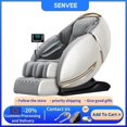 thumbnail image 2 of Luxury Foot Full Body Electric AI Smart Recliner Heat Therapy 3D SL Track Zero Gravity Shiatsu 4D Massage Chair for Home Office My Lux Decor Round, 2 of 9